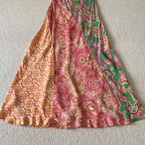 BEST Anthropologie x Kachel Stefani Midi Slip Dress - Multi Color AU10/US6 - Picture 8 of 9